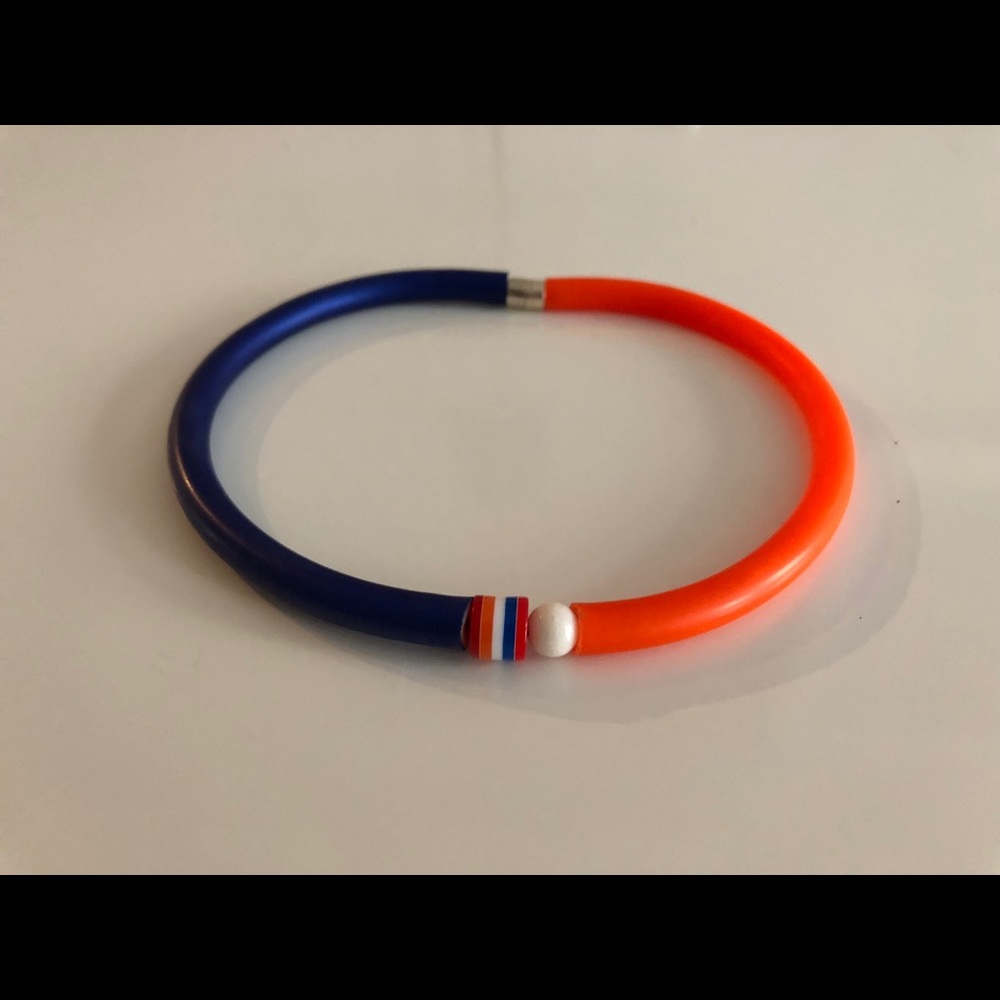 Minimalist Blue/Orange Necklace